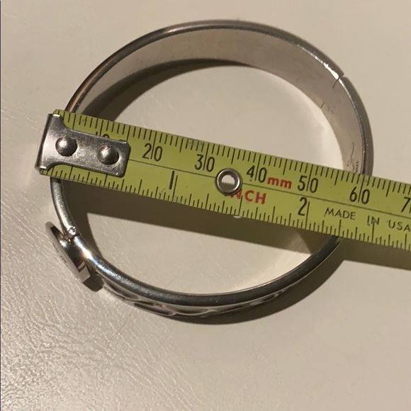 AUTHENTIC Coach Silver Bangle Bracelet - Picture 7 of 7